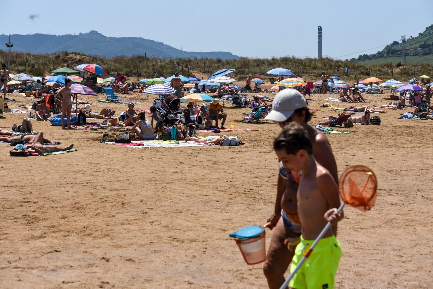 Las imágenes del intenso calor en Bizkaia