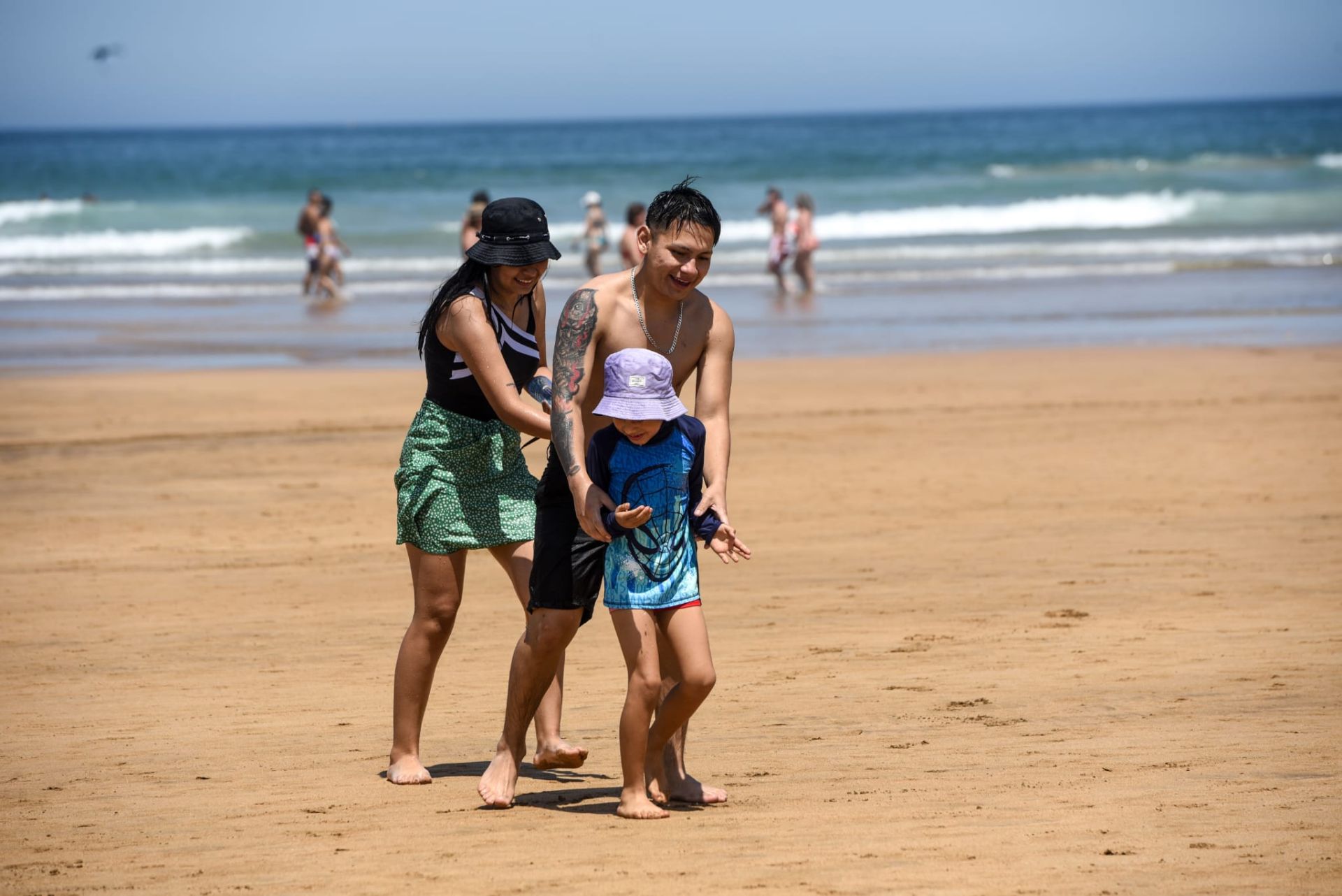 Las imágenes del intenso calor en Bizkaia