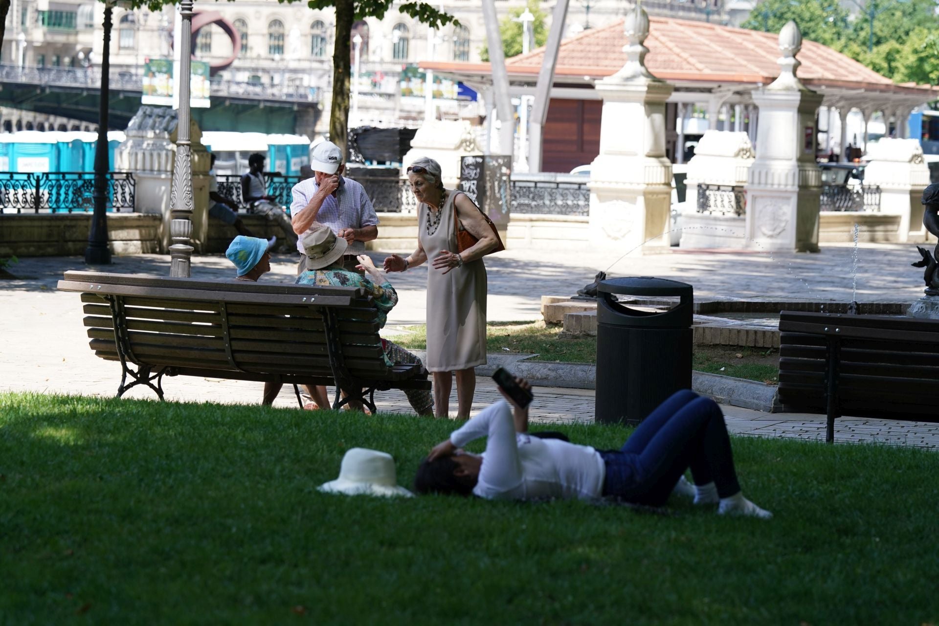 Las imágenes del intenso calor en Bizkaia