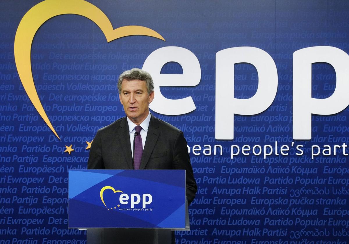 El presidente del PP, Alberto Núñez Feijóo.
