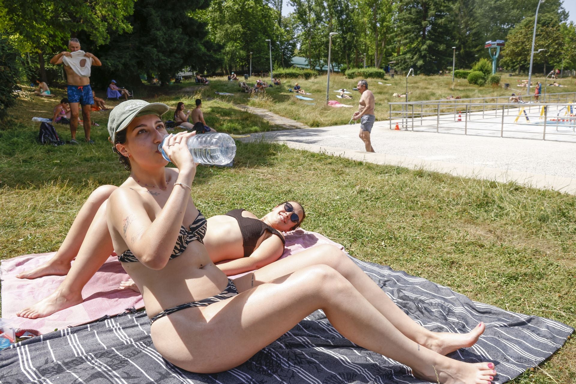 Las imágenes de la calurosa jornada en Vitoria