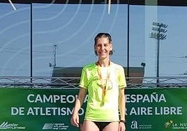 La atleta del Durango Kirol Taldea (DKT), Nuria Etxegarai, volvió a batir su récord del mundo F50.