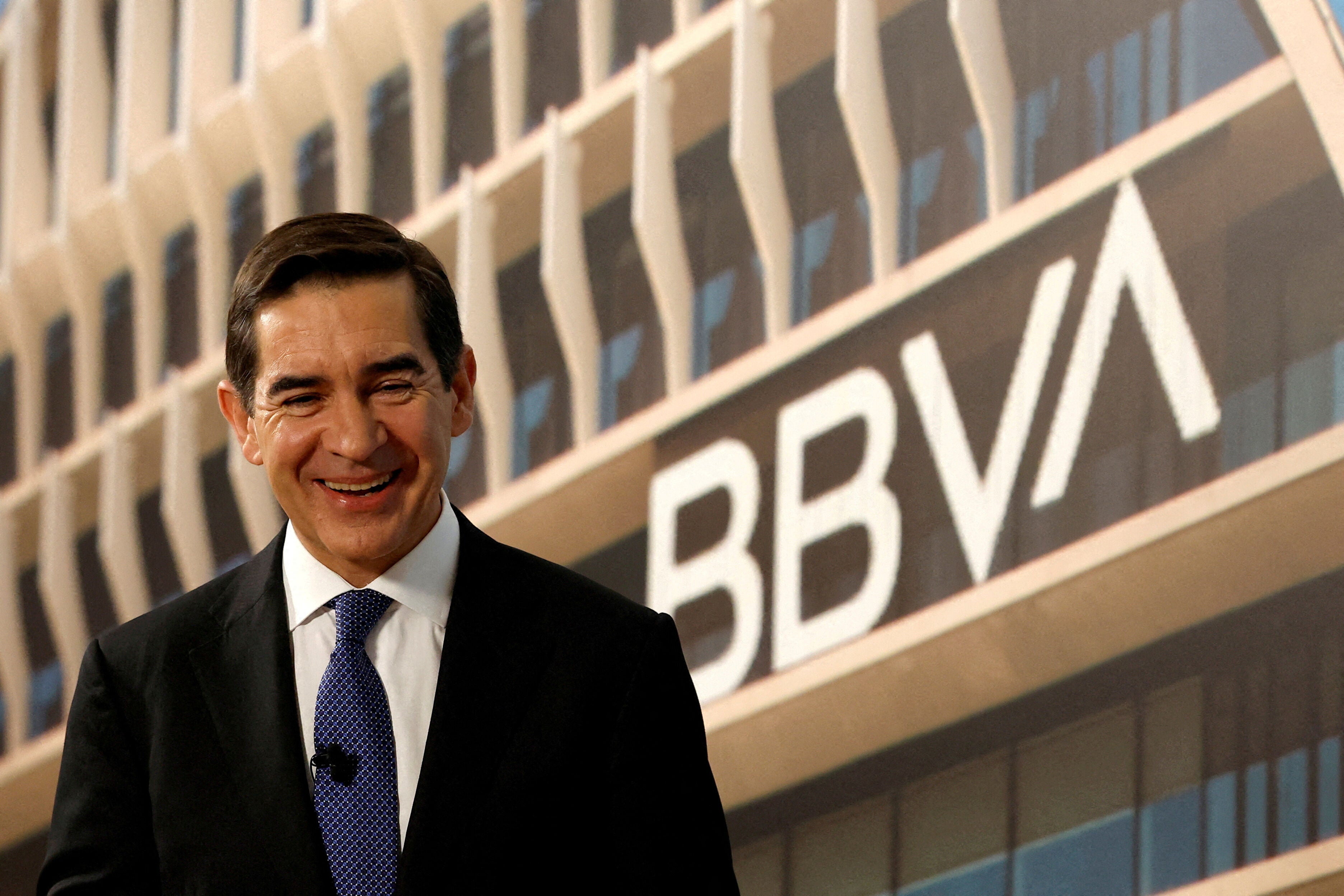 Carlos Torres Vila, presidente de BBVA, en Bilbao, en la Junta de Accionistas del banco.