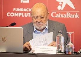 El presidente del CIS, José Félix Tezanos, en unas jornadas este miércoles en Madrid.