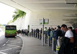 El autobús al aeropuerto ofrece servicios cada 20 minutos en los meses de menor demanda.