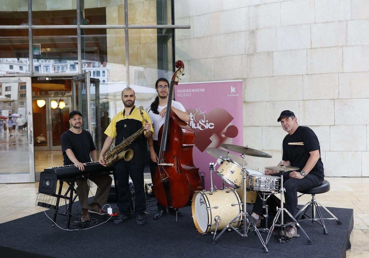 Ander Navascuez, Joao Fontenla, Pablo Maza y Gorka Iraundegi.