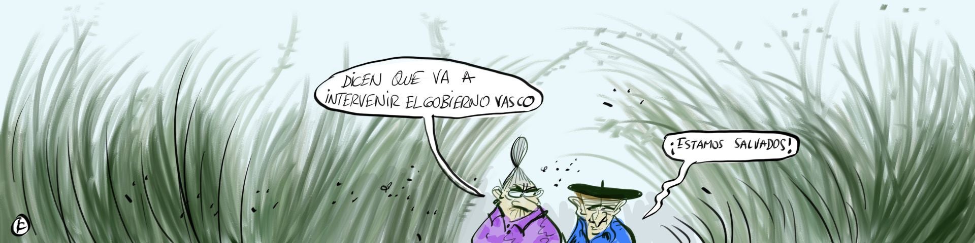 La viñeta de Cerrajería sobre la intervención del Gobierno vasco en el conflicto de los jardineros de Vitoria