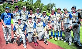 Plantilla del equipo sub'18 del San Inazio que ha disputado la Serie Nacional de su categoría en el polideportivo de Rekalde.