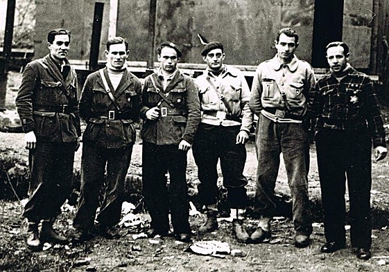 ntegrantes del batallón Olabarri en el que luchó el alavesista Cachi.