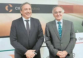 Jesús María Herrera y Antón Pradera, consejero delegado y presidente de CIE Automotive, respectivamente.