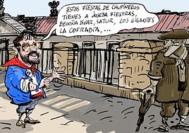 La viñeta de Cerrajería sobre los protagonistas del Chupinazo