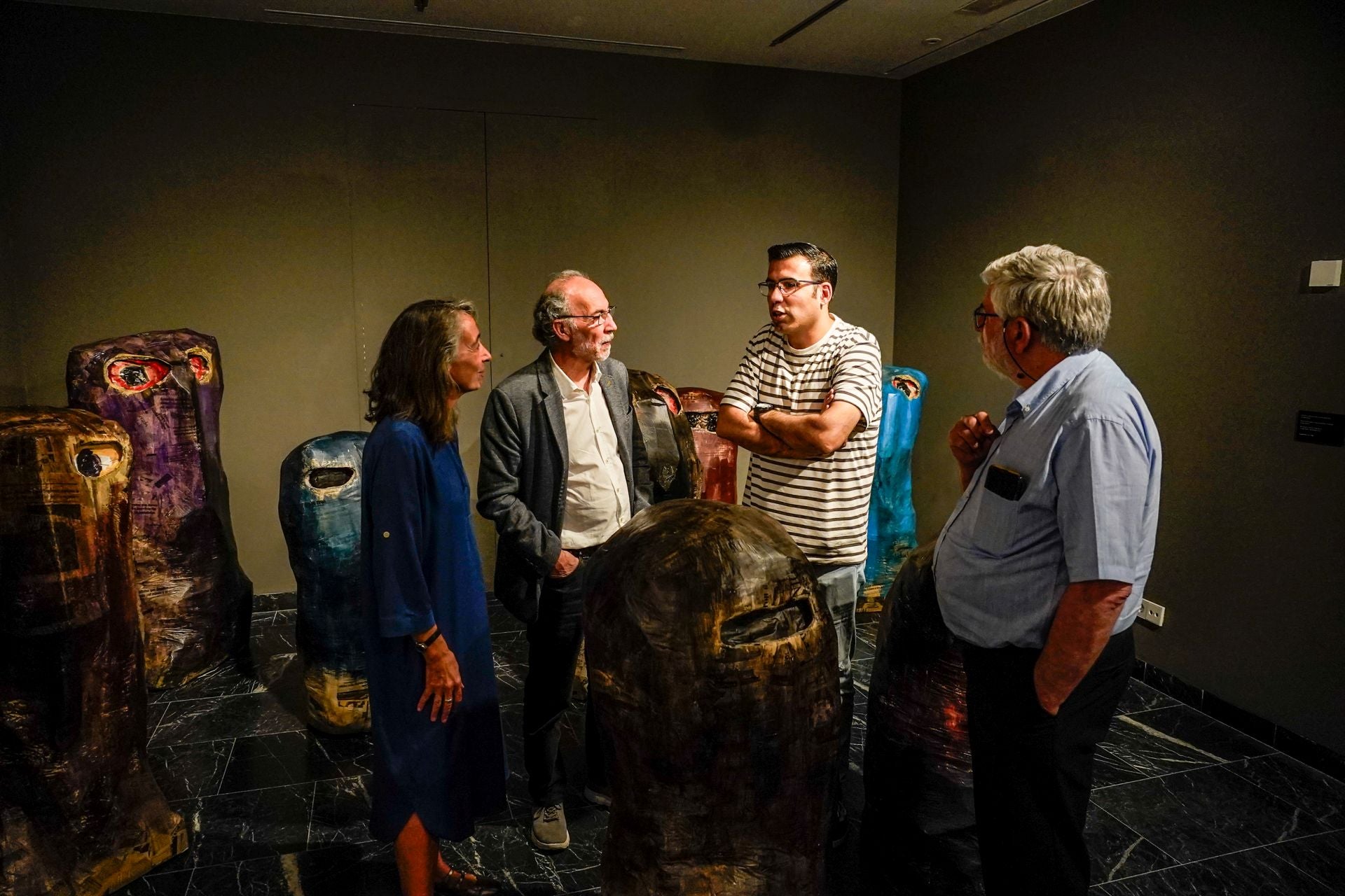 La exposición de Ibarrola en imágenes