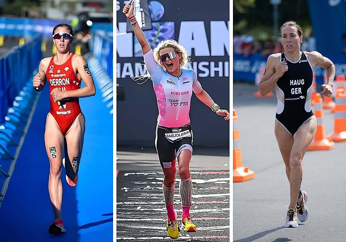 Julie Derron, Marjolaine Pierré y Anne Haug.