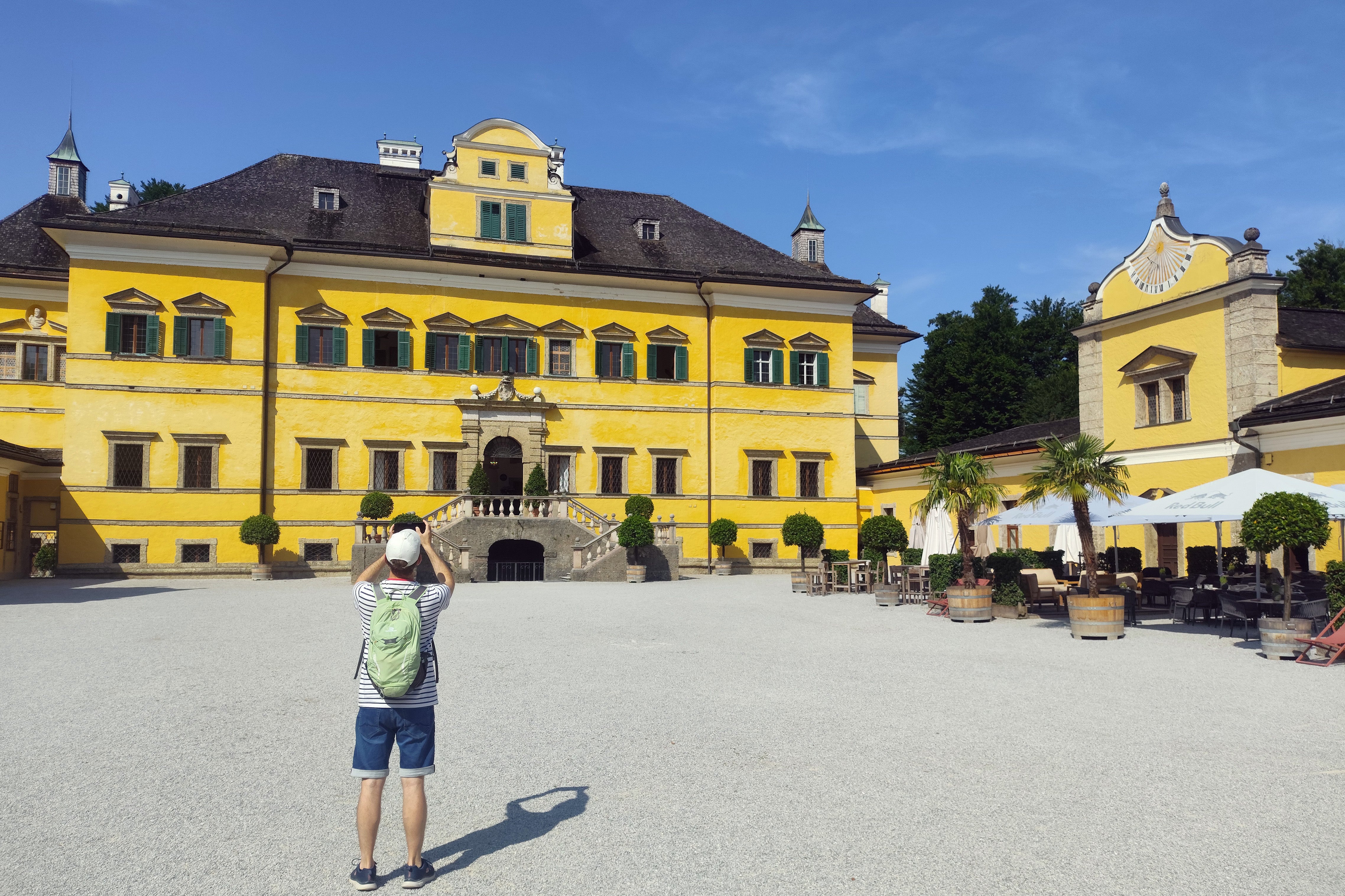 El llamativo Palacio de Hellbrunn.