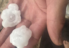 Granizada en Las Merindades