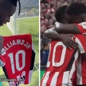 La camiseta del '10', los golazos al Barça, bailes al ritmo de 'Hay Lupita...', la marchosa felicitación del Athletic a Nico Williams
