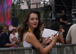 Sofía, la bilbaína que dibuja los conciertos