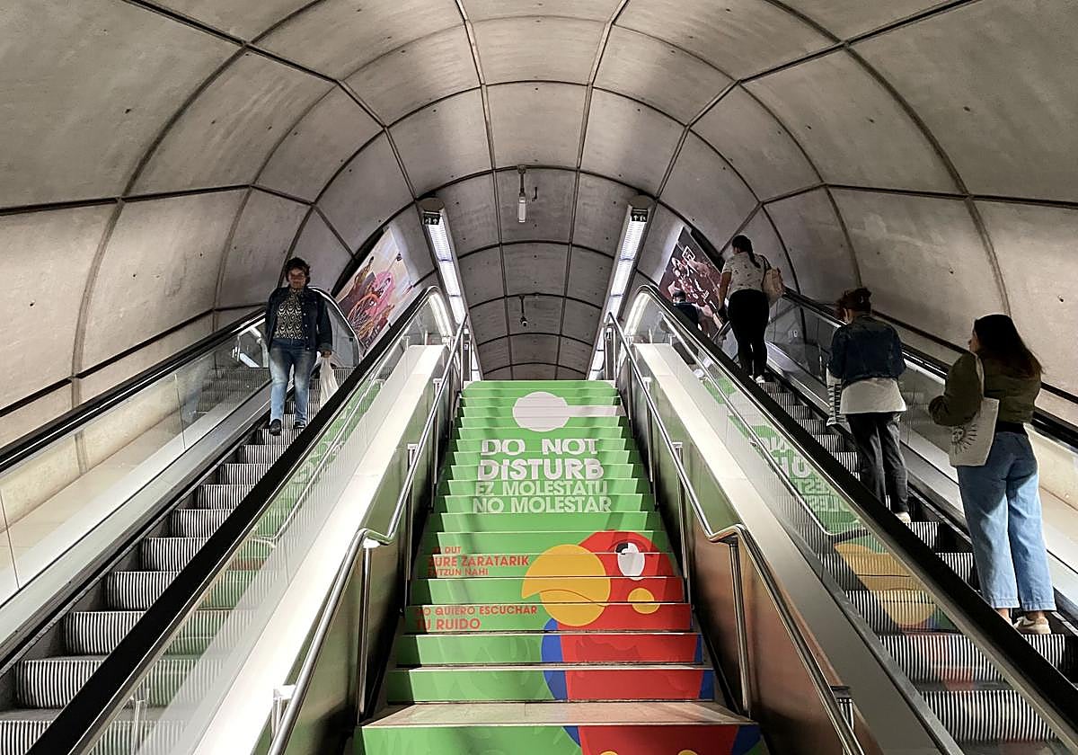 Estación de Moyua del metro Bilbao.