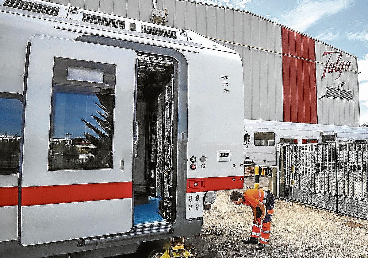 La planta de Talgo en la localidad alavesa de Rivabellosa es la más grande del fabricante con 700 trabajadores.