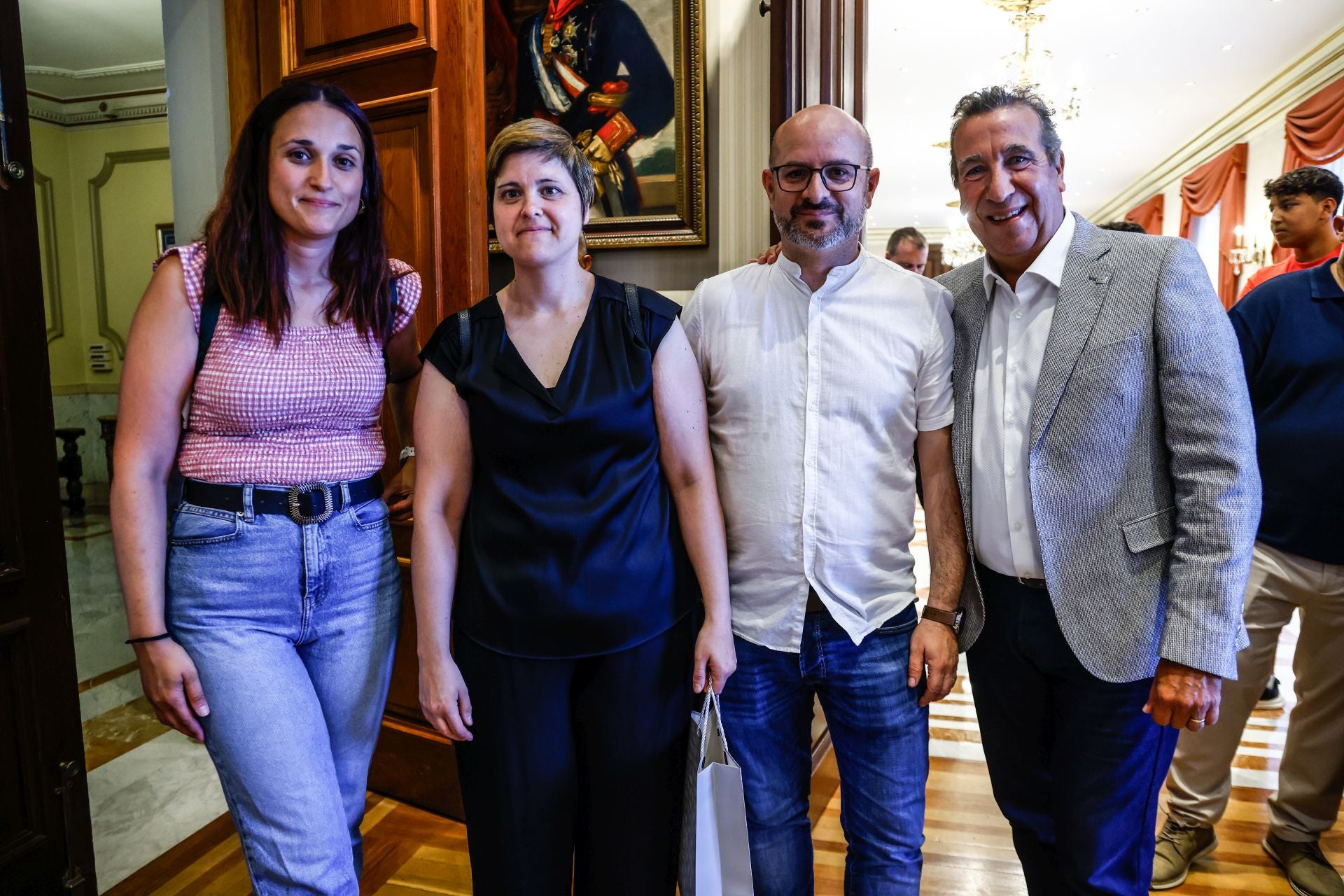 Amaia Ruiz de Escudero, Virginia Vivancos, Xabier López de Santiago y Jon Urresti