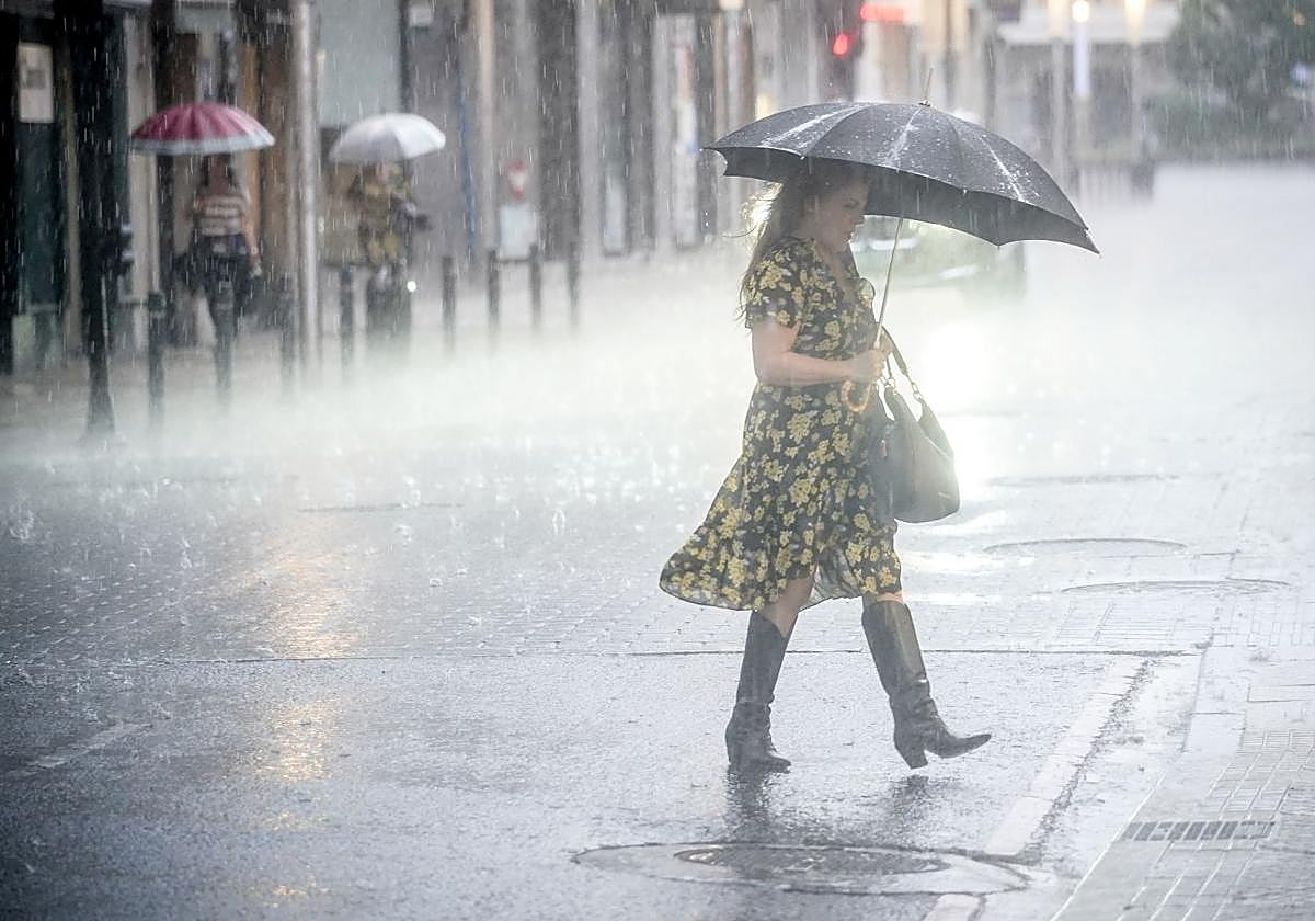 Alerta por nuevas trombas, granizo y vendavales este domingo en Álava