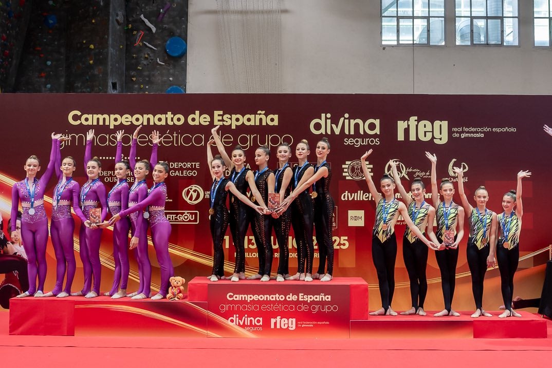 Gran actuación de las gimnastas de nuestra ciudad.