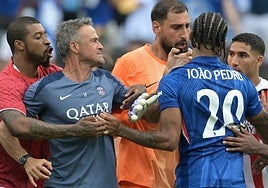 La agresión de Luis Enrique a Joao Pedro en la final del Mundial de Clubes