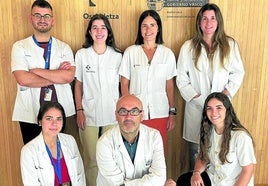 El equipo de BioBizkaia que investiga este proyecto para estimular células 'natural killers'.