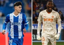 Pica y Owono, con el Alavés en la última temporada.