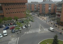 Tramo de la calle Reyes de Navarra.