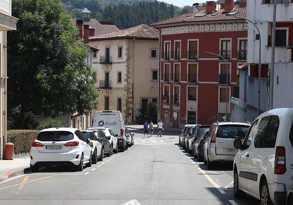 Calle Araba de Ordizia, donde sucedieron los altercados el sábado por la noche