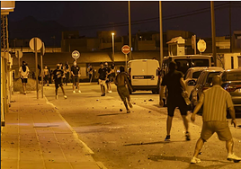 Disturbios en Torre Pacheco el pasado sábado.