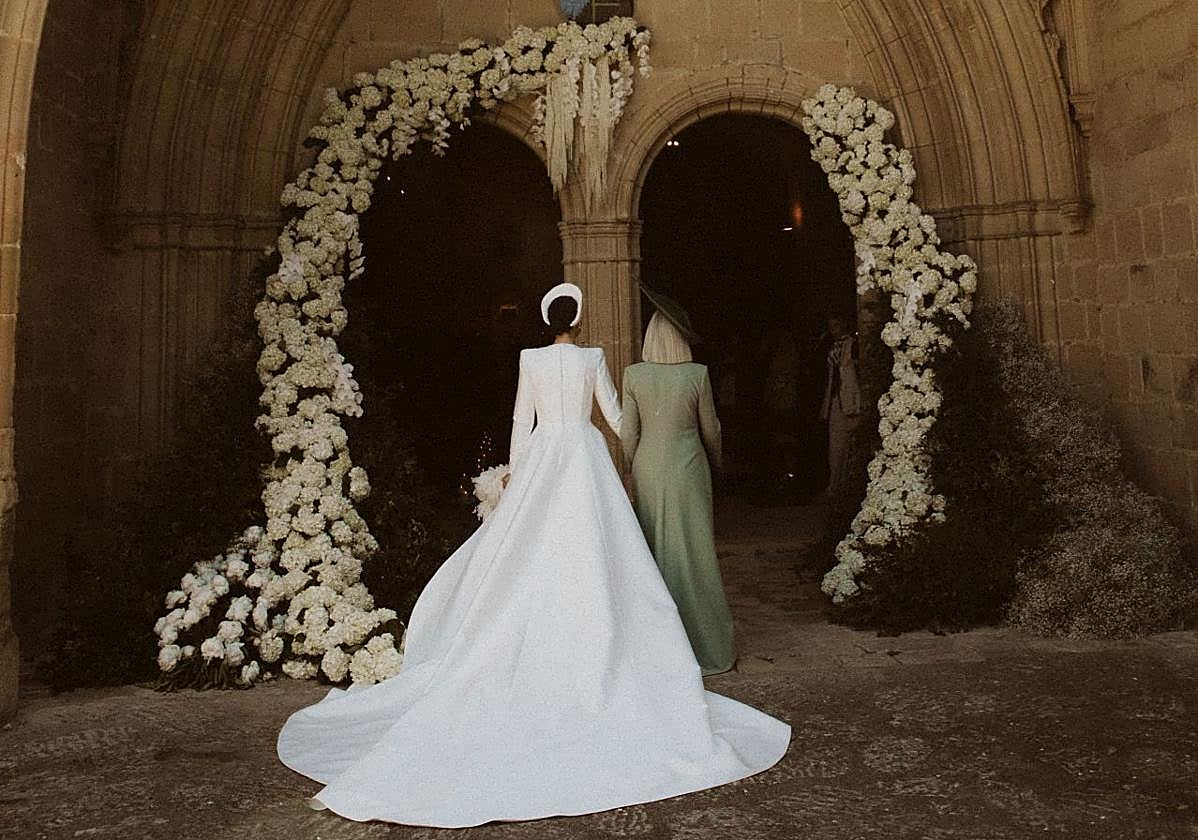 La nueva tienda secreta de Bilbao (con cita previa) para quienes celebran la vida con flores. En la imagen, la decoración floral que hizo para la boda de Nerea Bello.