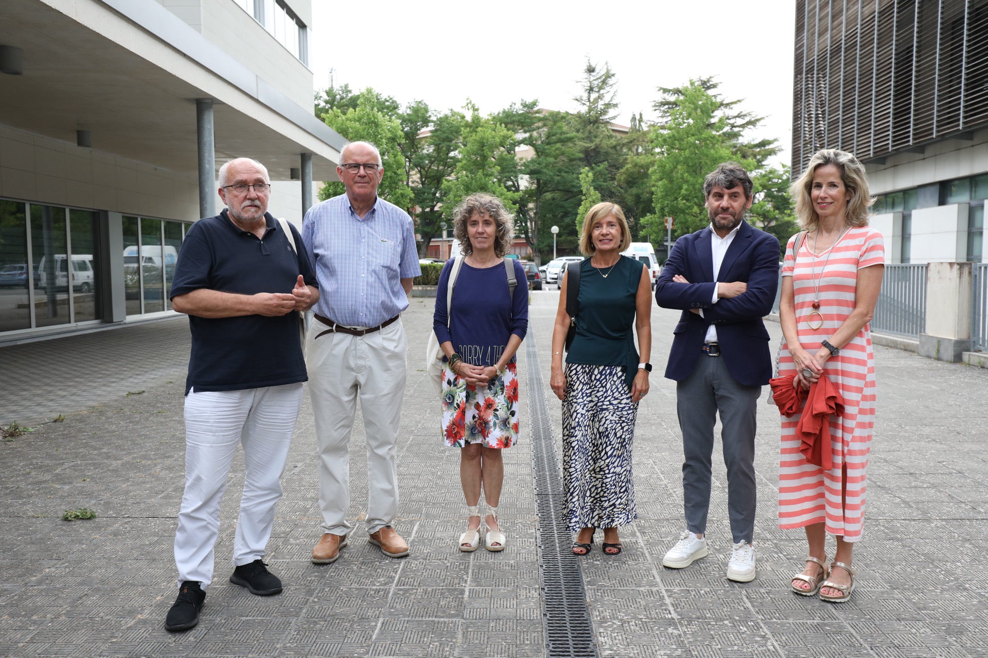 Javier Ugarte, Dionisio Valiente, Purificación Suescun, Manoli Igartua, Víctor Amado y Zuriñe Ortiz de Latierro.
