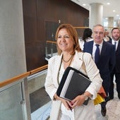 Tamara Yagüe, presidenta de Confebask, este jueves por la mañana en el Euskalduna