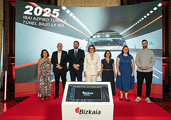 Presentación de las obras del tunel subfluvial