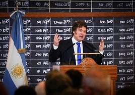El presidente de Argentina, Javier Milei