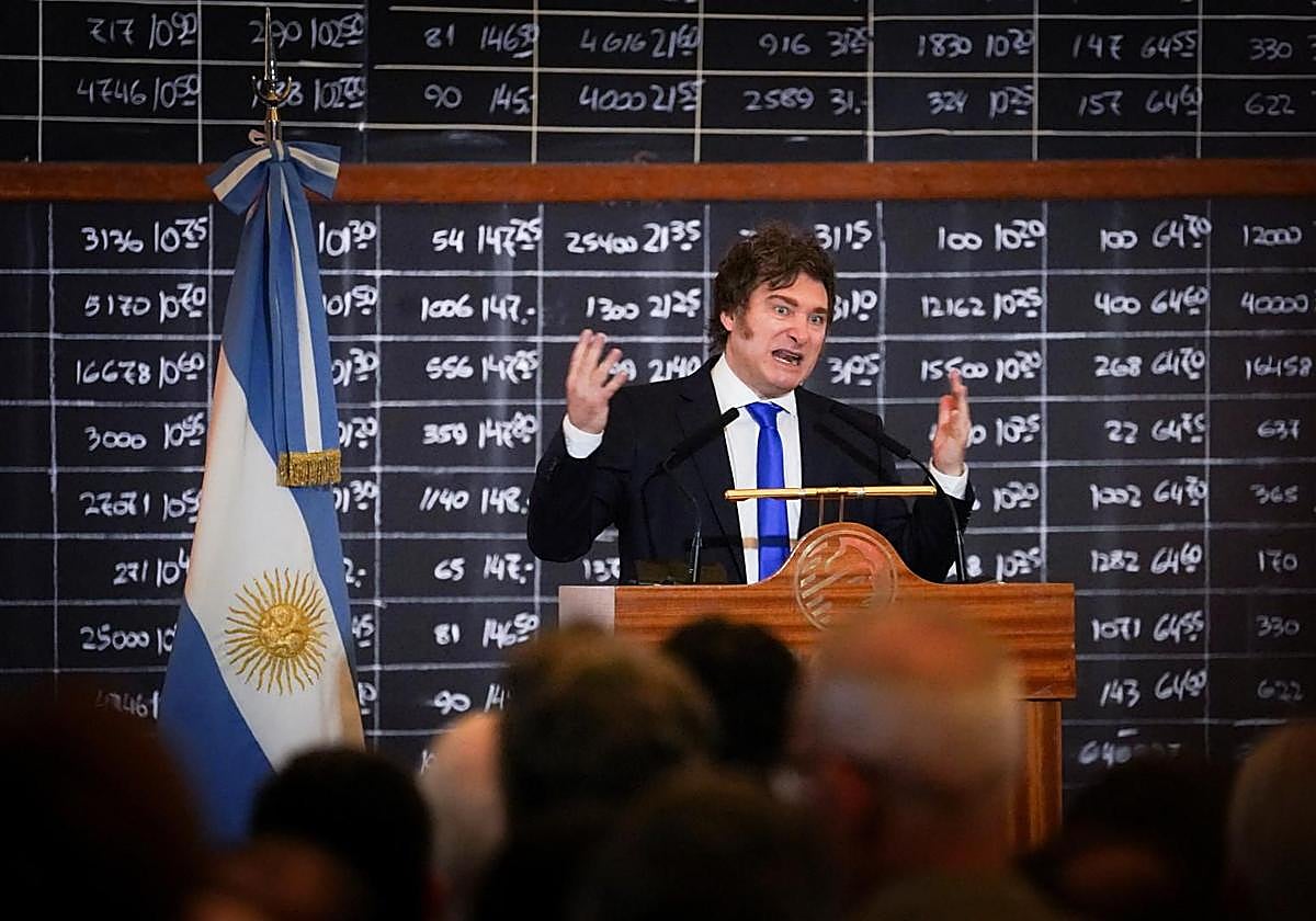 El presidente de Argentina, Javier Milei