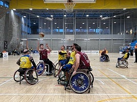 Unai Labiano en un partido disputado con el Zuzenak esta temporada.
