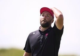 El de Barrika se lamenta tras una ocasión desperdiciada en su última ronda en Portrush.