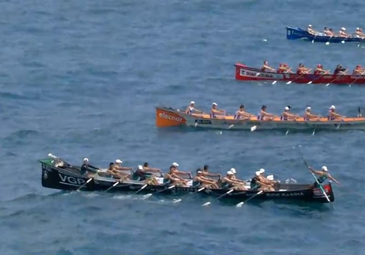 Bandera para Orio con aplastante autoridad sobre las olas