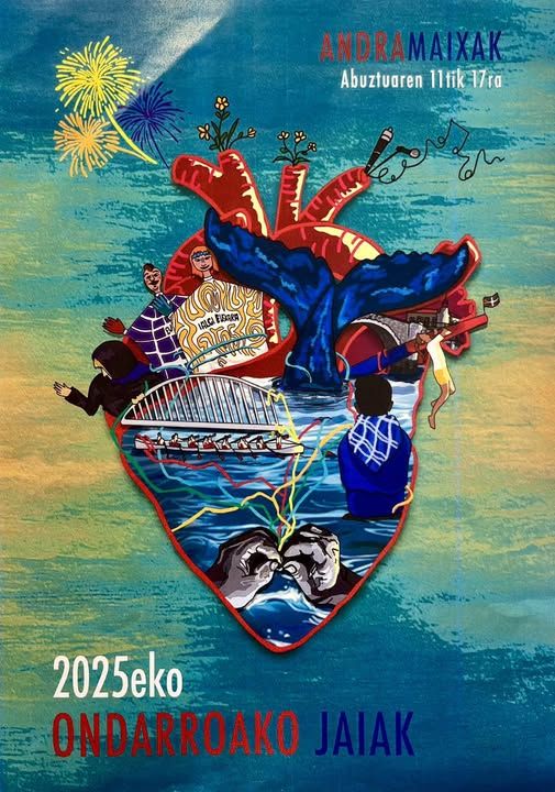 El cartel ganador de los Andramais ha sido diseñado por Nahia Elesgarai.