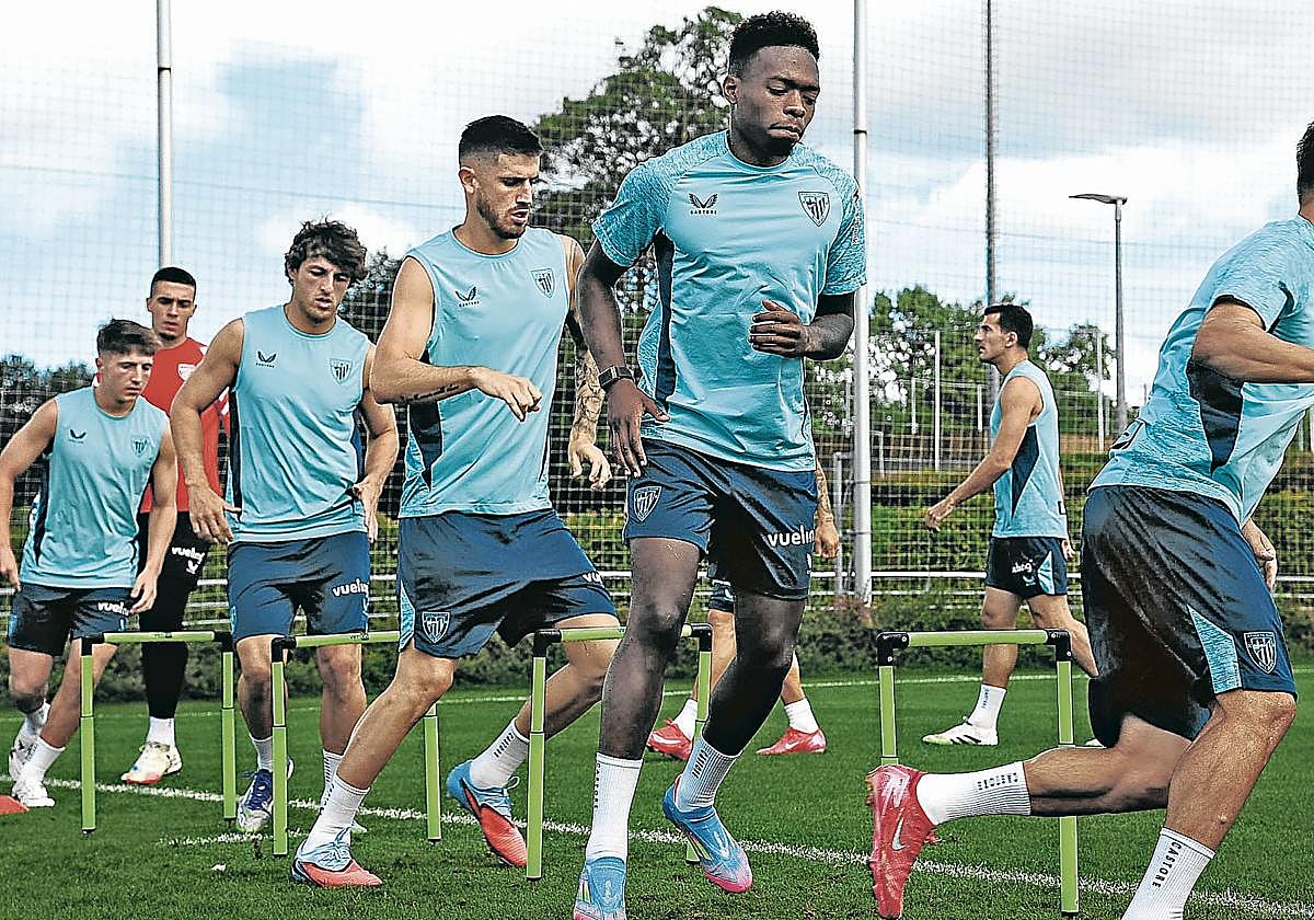 Djaló se ha ejercitado en Lezama a la espera de que se cierre su cesión al Al Gharafa.