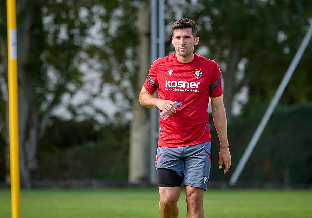 Areso en la sesión matutina de este lunes con Osasuna.