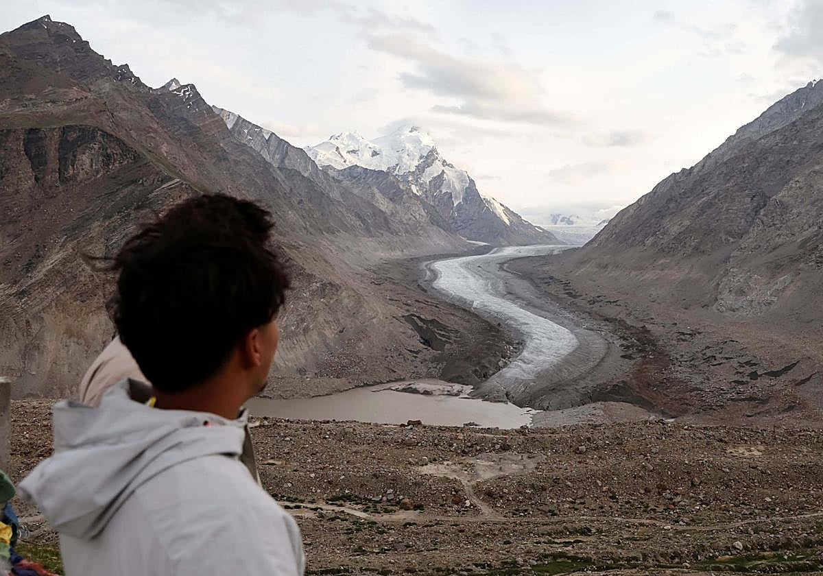 El glaciar Drang Drung en la India.