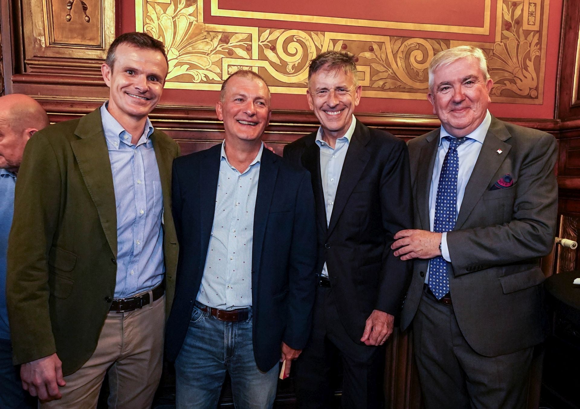 Jon Uriarte, Fran López, Joseba Madariaga e Isidro Elezgarai.