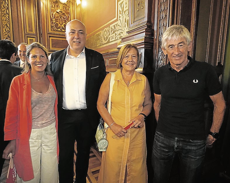 Itziar Aginagalde, Iban Rodríguez, Anabel Landa y Marino Lejarreta.