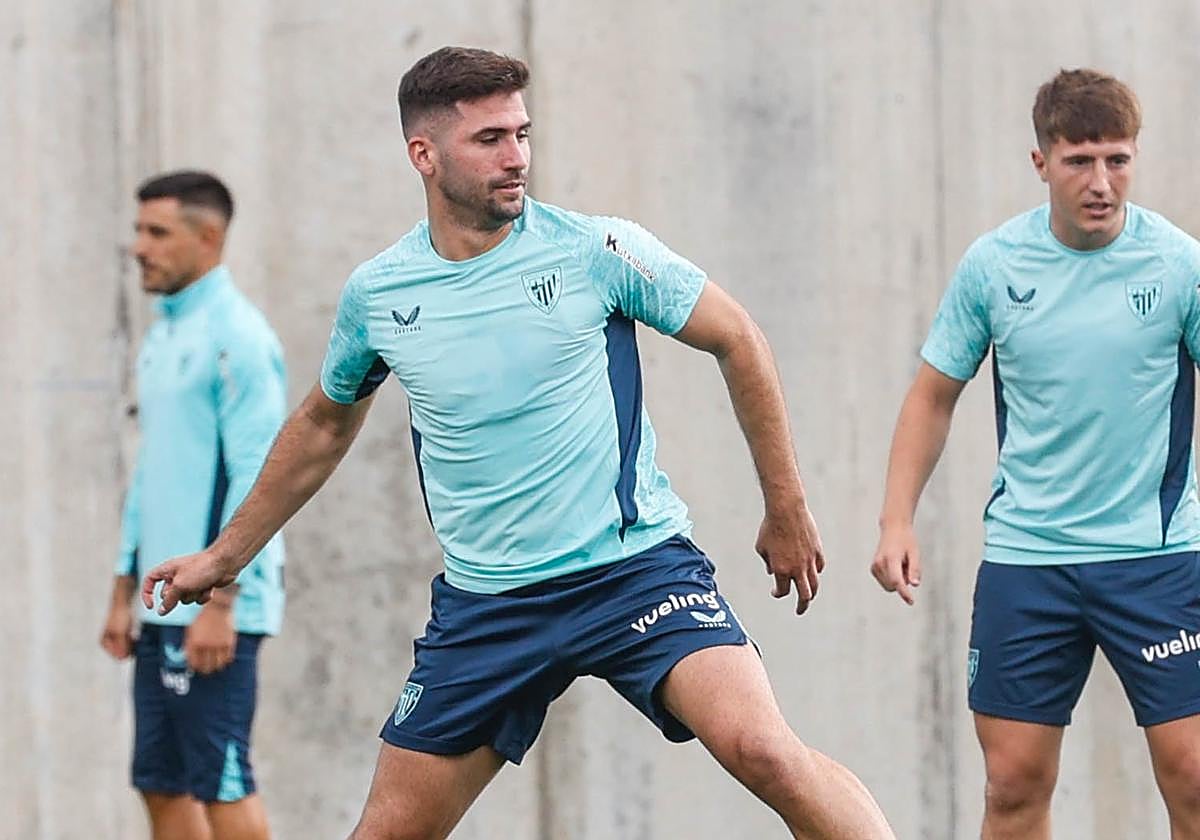 Jesús Areso, en su primer día en Lezama.