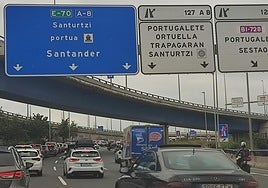 Finalizan las retenciones en la A-8 hacia Cantabria
