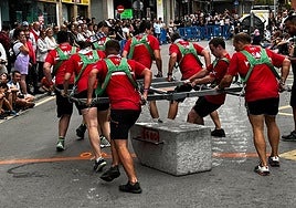 Jasoka realizará levantamiento de piedras, alzamiento de yunque , tronza y 'aizkora' (hacha), entre otras modalidades de herri kirolak.